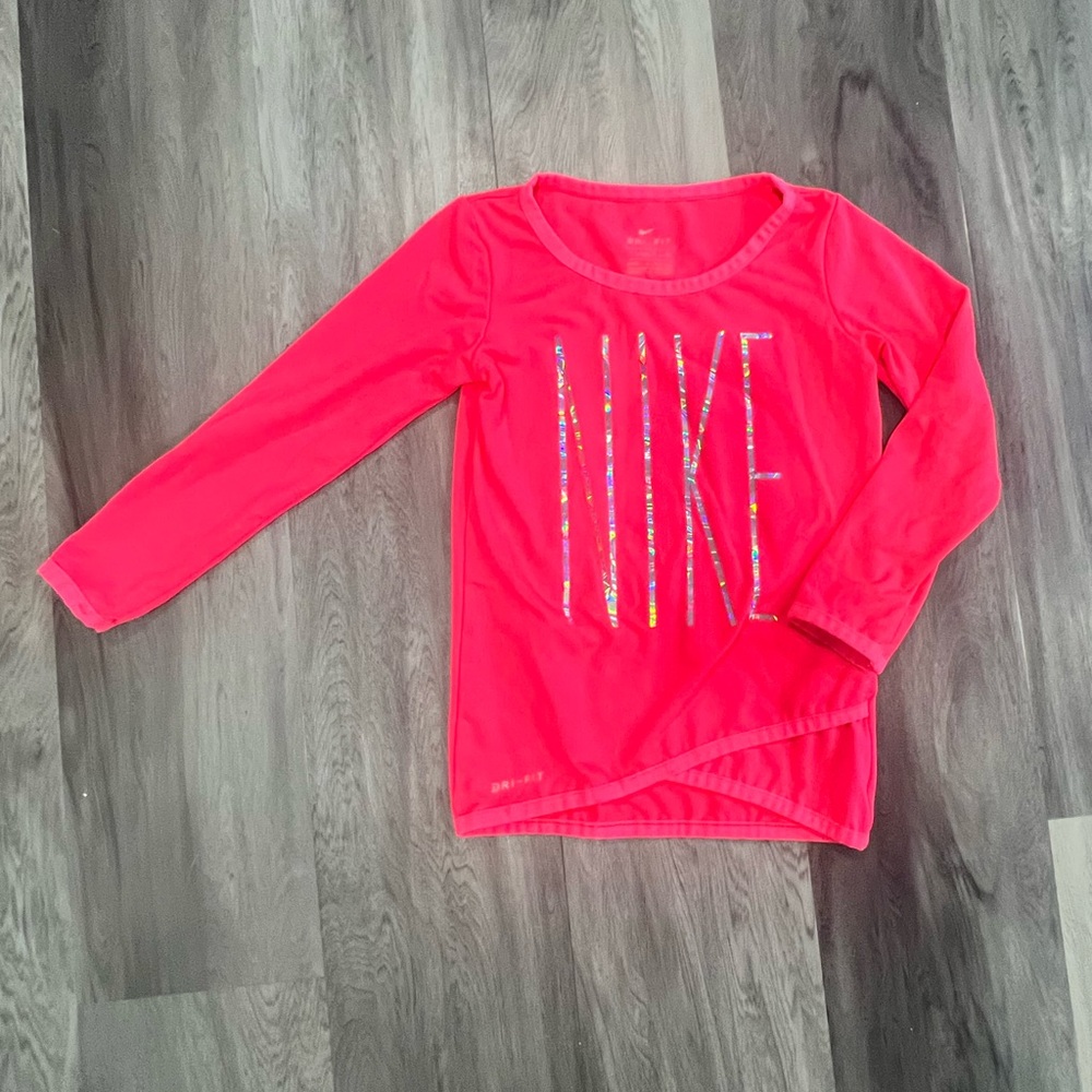 Girls 2T Nike long sleeve neon tee